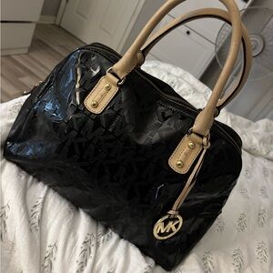 Michael Kors Black and Tan Women's Bag